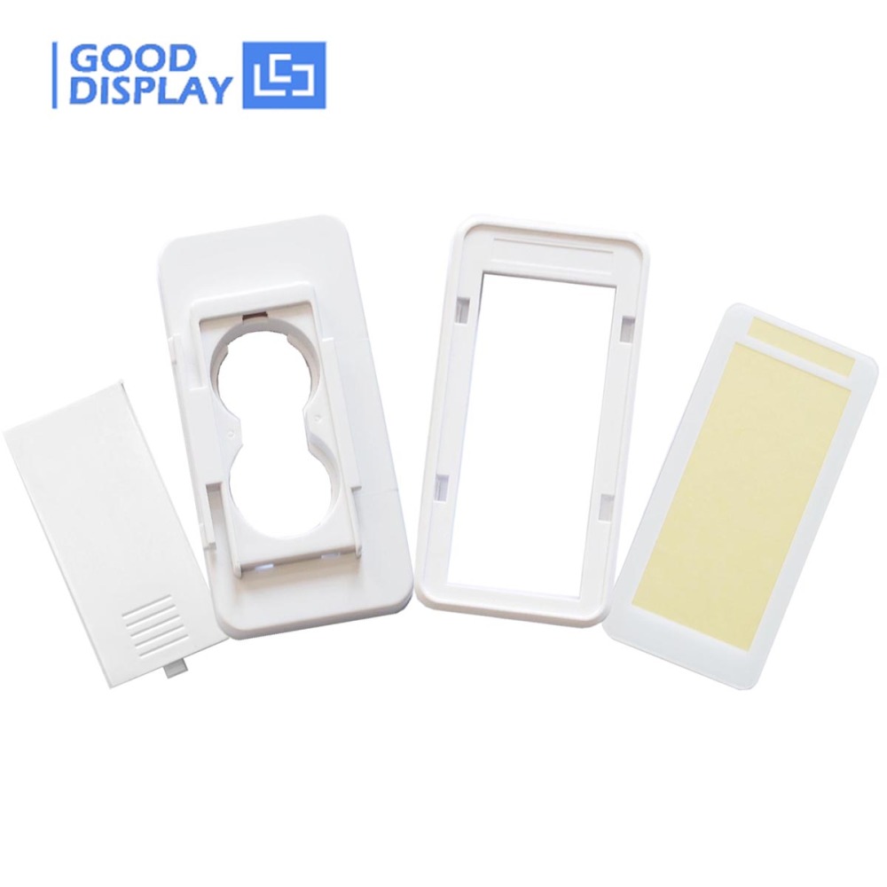 5 pieces 2.9 inch electronic shelf label housing shell case for esl tag accessories white,can put two batteries(not included)