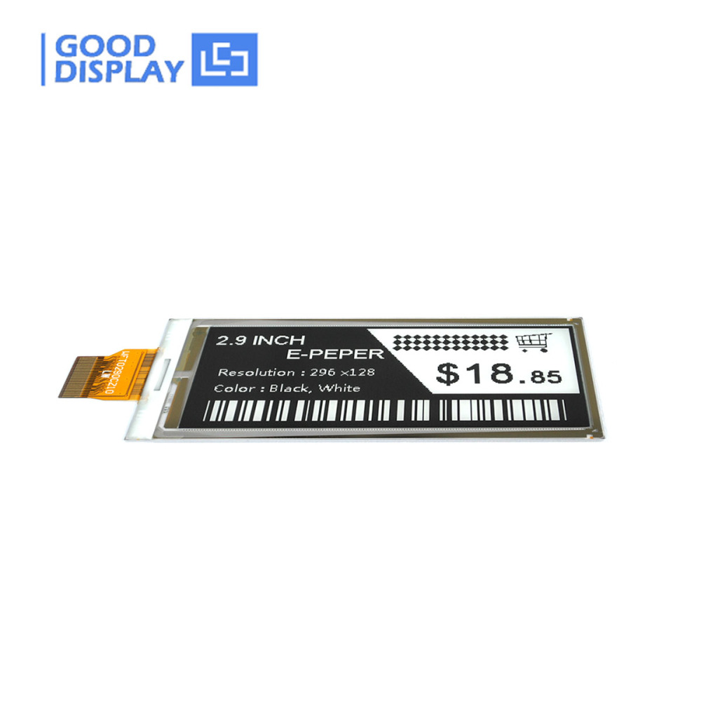 2.9 inch DES e-paper display wide working temperature, GDEW029M06