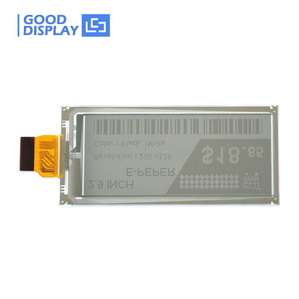 2.9 inch DES e-paper display wide working temperature, GDEW029M06