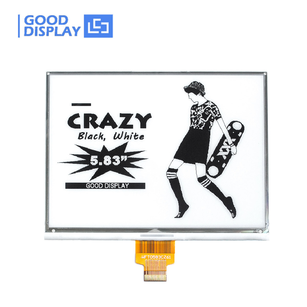 5.83 inch DES epaper screen module extra wide operating temperature, GDEW0583M09