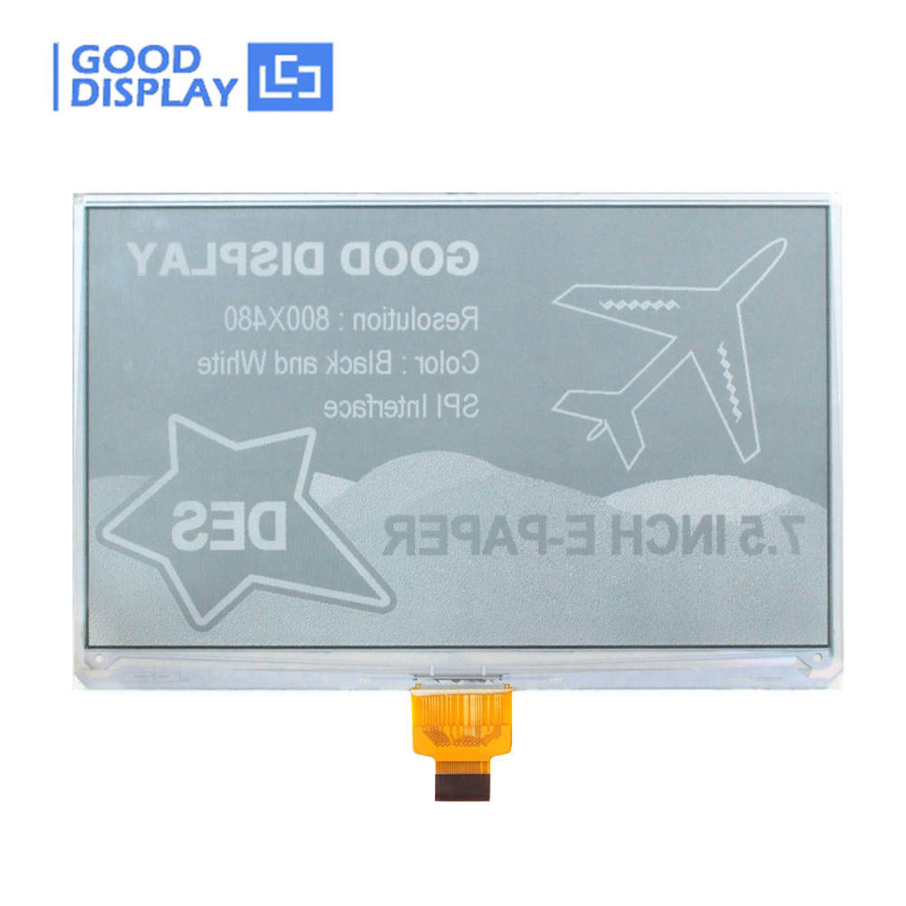 7.5 inch DES epaper display panel low operating temperature, GDEW075M10