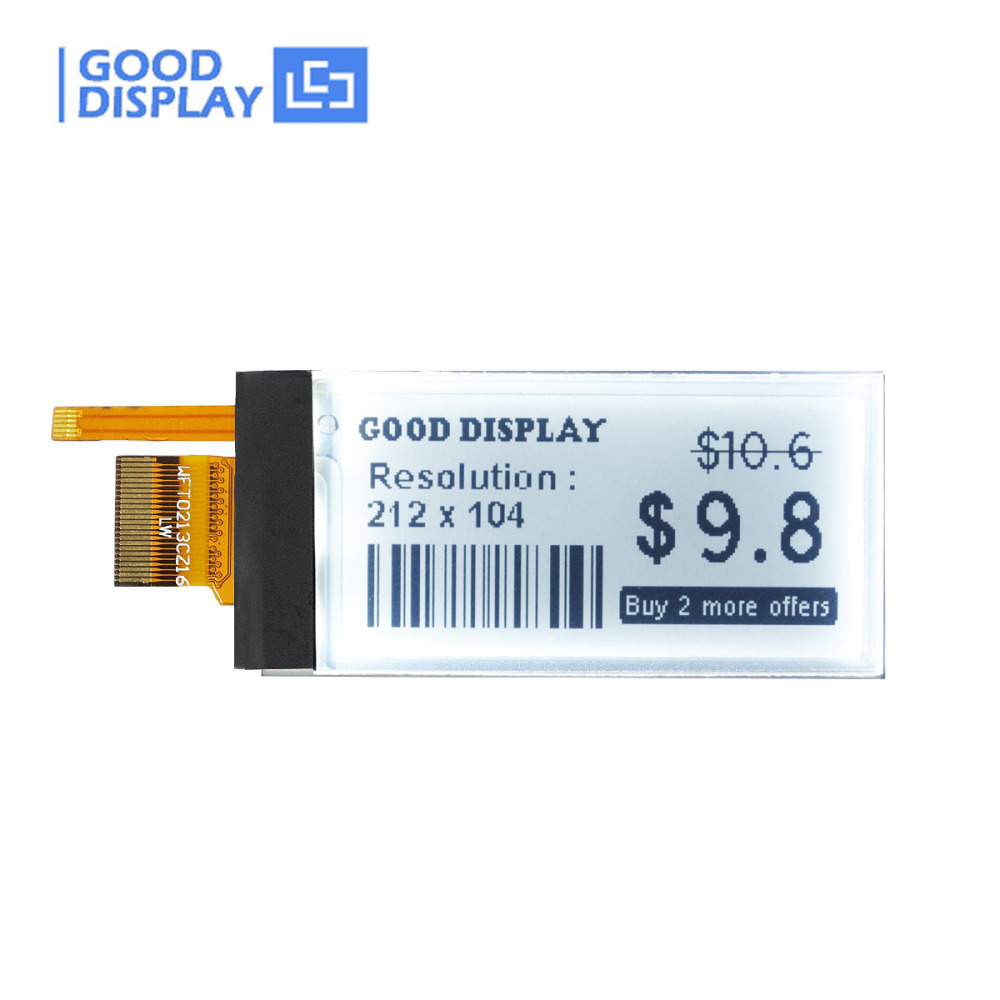 2.13 inch e-paper display with frontlight backlit partial refresh E-ink GDEW0213T5D-FL01