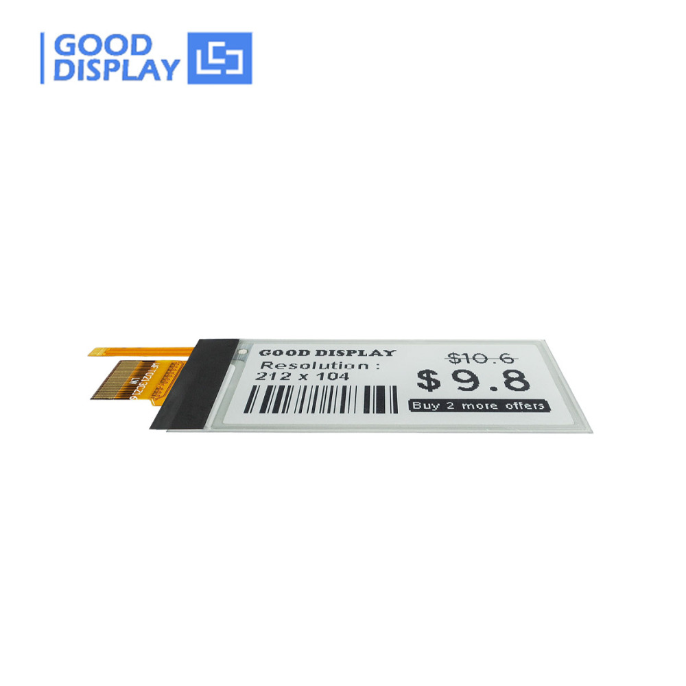 2.13 inch e-paper display with frontlight backlit partial refresh E-ink GDEW0213T5D-FL01