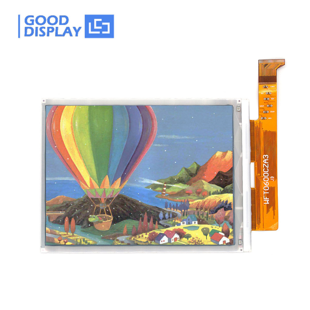 6.0 inch DES full color e-paper display panel parallel interface, wide working temperature, GDEW060C01