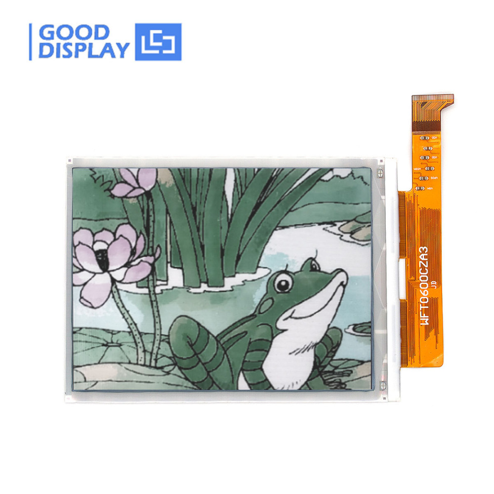 6.0 inch DES full color e-paper display panel parallel interface, wide working temperature, GDEW060C01