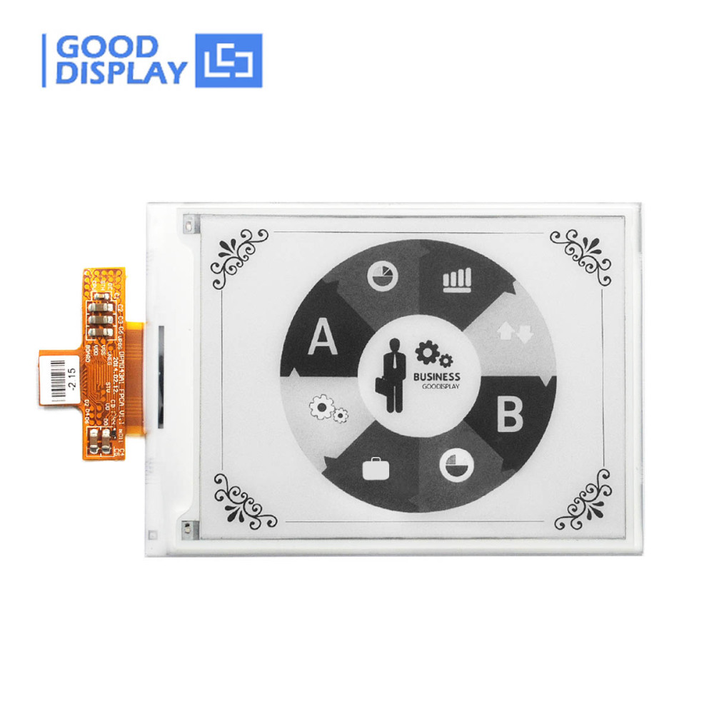 4.3 inch e-paper display parallel interface, with glossy glass cover, GDE043A3