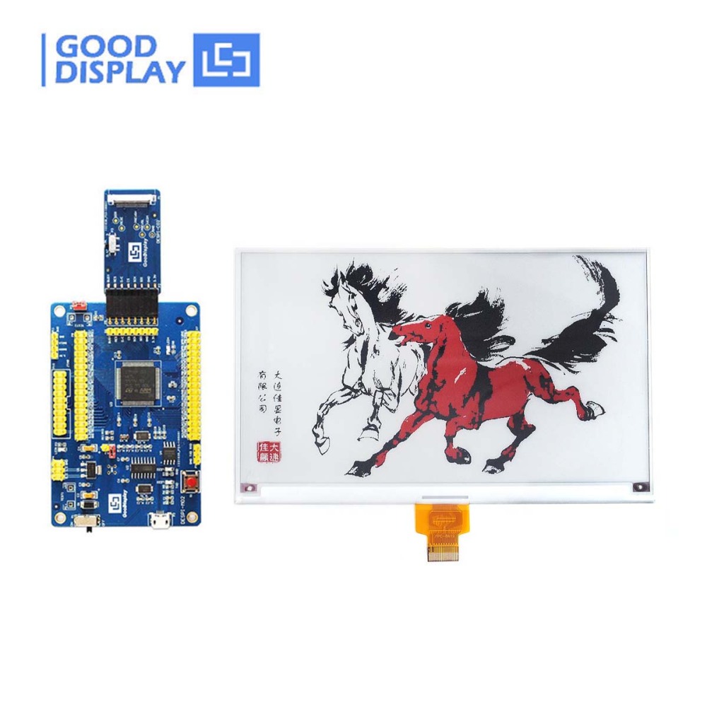 7.5 inch Large three colors red e-paper display higher resolution 800x480 GDEM075Z08