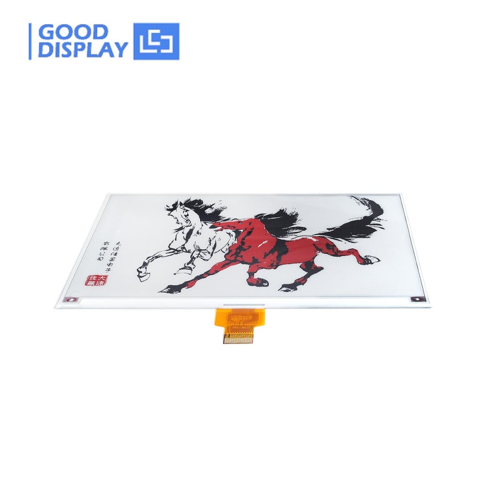 7.5 inch Large three colors red e-paper display higher resolution 800x480 GDEM075Z08