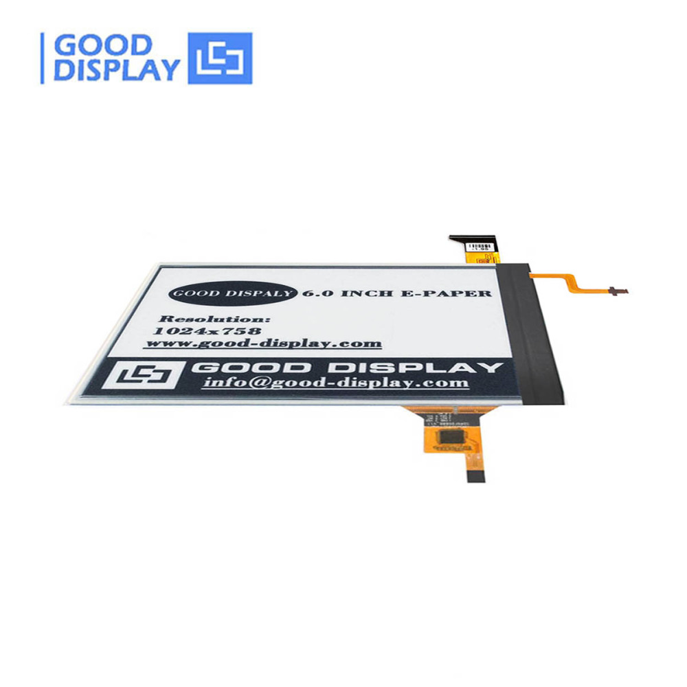 6.0 inch parallel epaper display module partial refresh， with front-light backlit and touch screen, GDE060F3-FT01