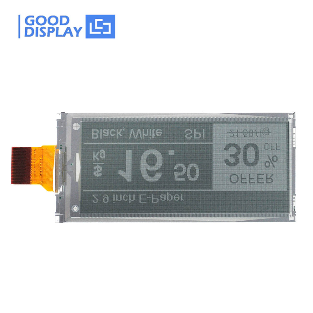 2.9 Inch E-paper Screen 296x128 Customizable 1.5s Fast Refresh Raspberry Pi SPI Display