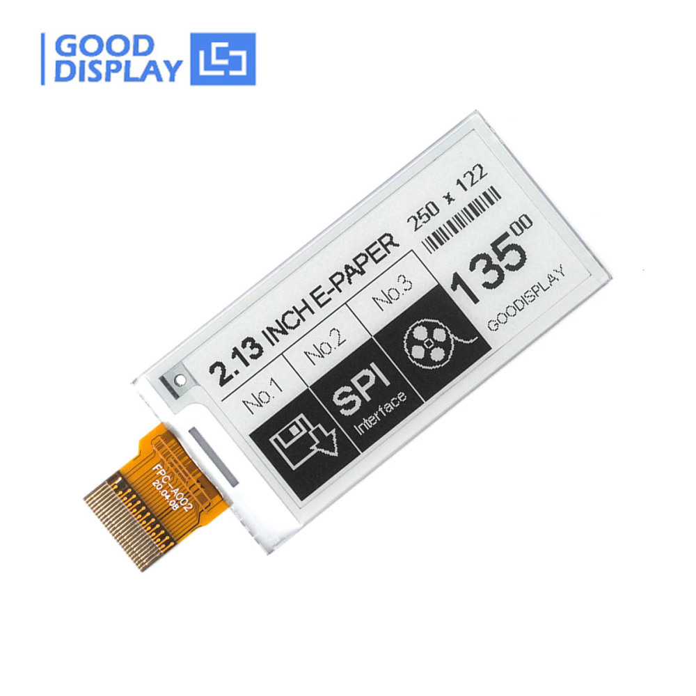2.13 inch 1.5s Fast Refresh 250x122 Raspberry Pi EPD supports Electronic Epaper price Tag
