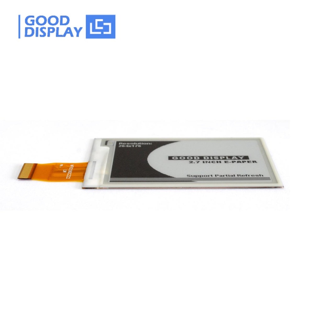 2.7 inch Black and white 4 Grayscale epaper display partial refresh 264x176 SPI e-ink screen