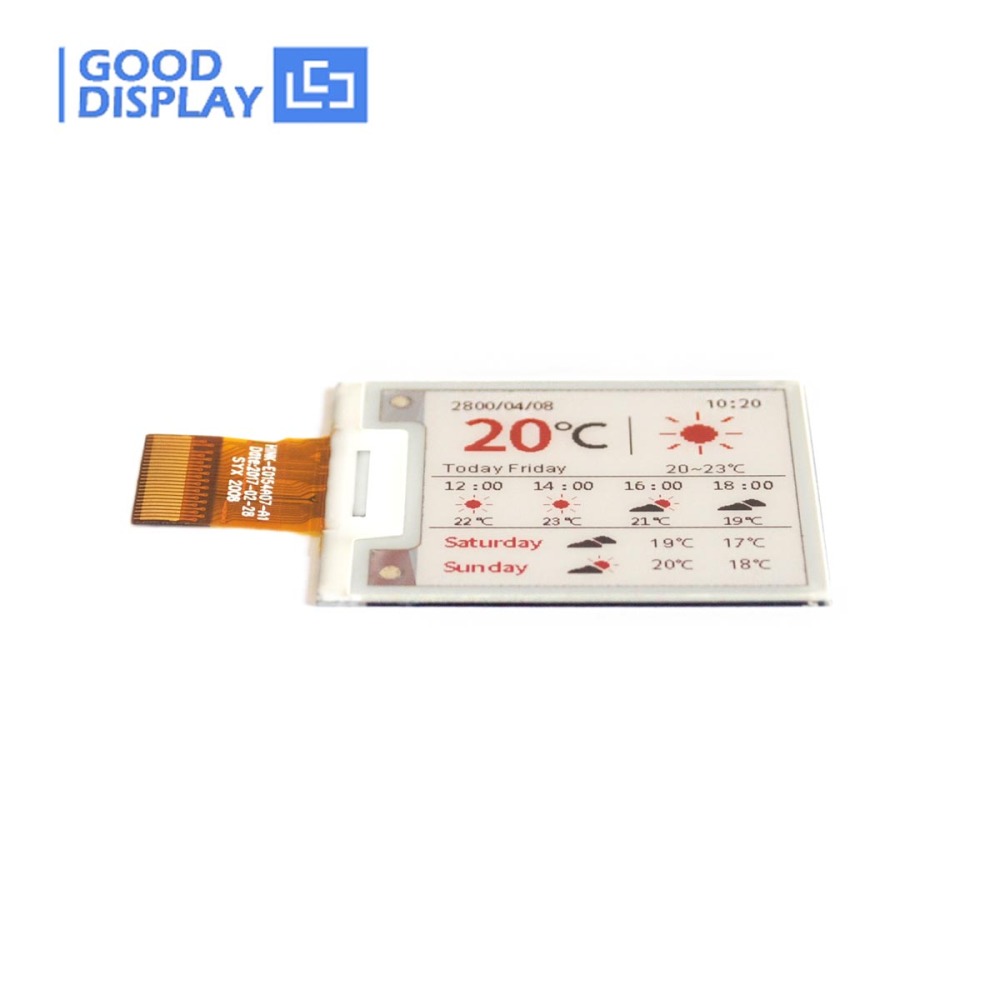 1.54 inch colorful red e-paper display panel with demo kit development driver board, GDEH0154Z90+DESPI
