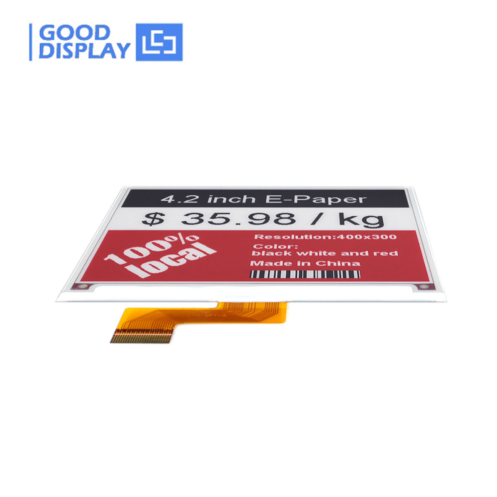 4.2 inch tri-color e-paper display SPI 400x300 EPD, GDEQ042Z21