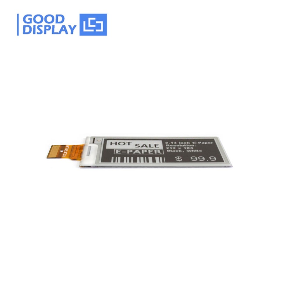 2.13 inch e-paper display partial refresh 4 Grayscale with HAT connector demo board