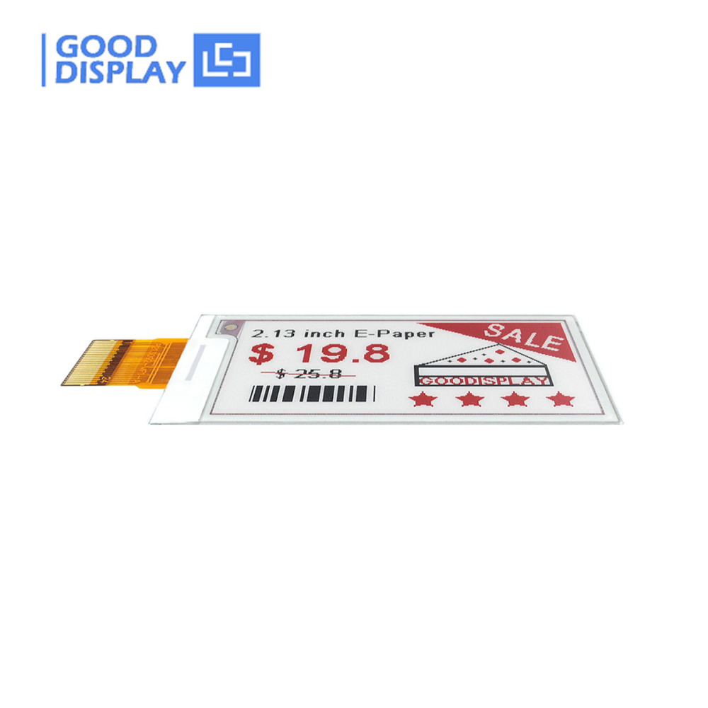 2.13inch e-paper color e-ink 212x104 electronic paper display esl thin e-ink screen, GDEQ0213Z19