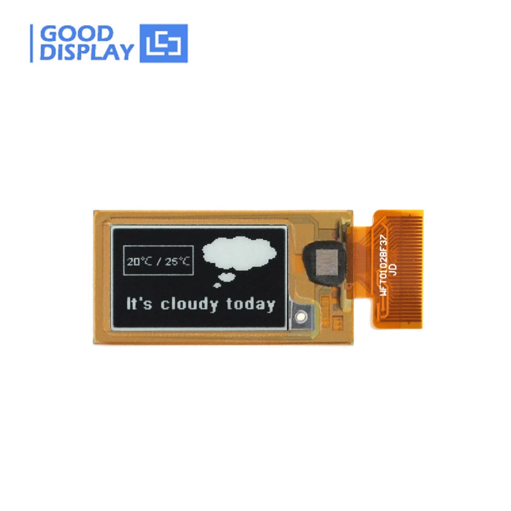 Mini E-ink Display 1.02 inch Flexible 128x80 Electronic Paper Screen ...