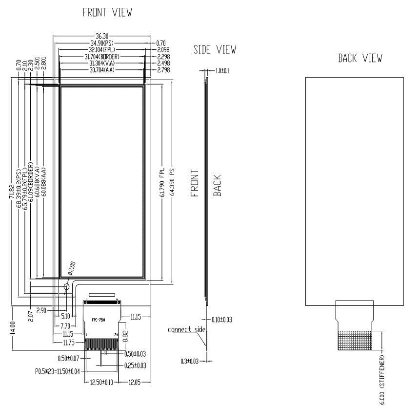 2.66 inch e-ink-display SPI 296x152 epd screen for electronic tag, GDEM0266T90