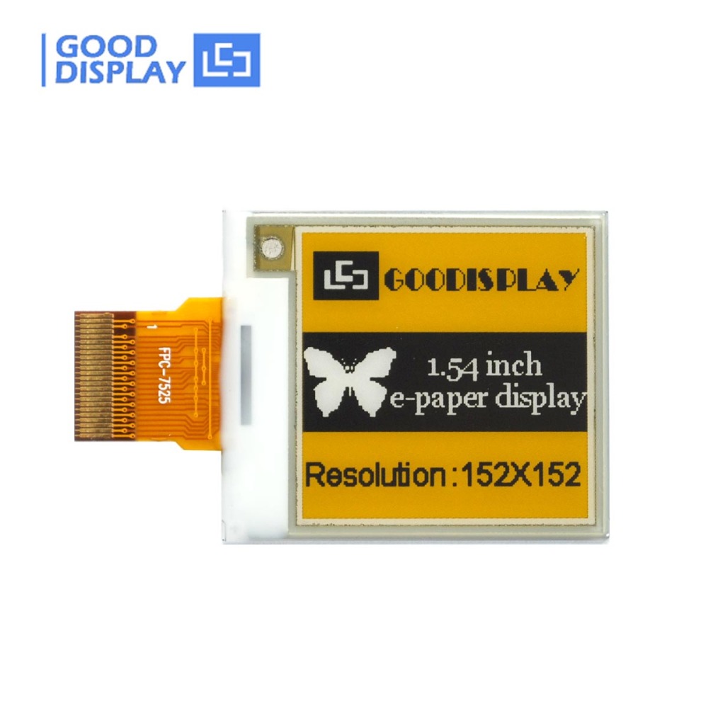 1.54 inch yellow e-ink panel 152x152 color epaperdisplay, GDEM0154C90
