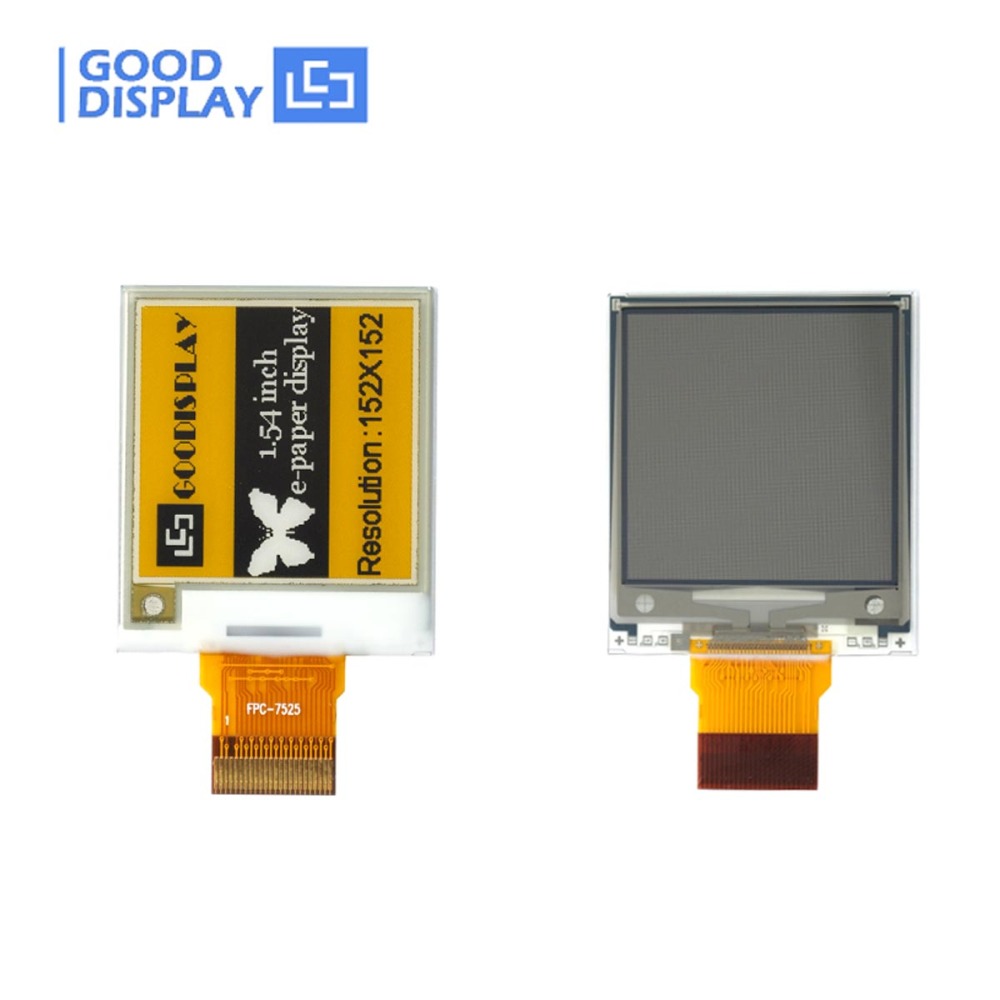 1.54 inch yellow e-ink panel 152x152 color epaperdisplay, GDEM0154C90