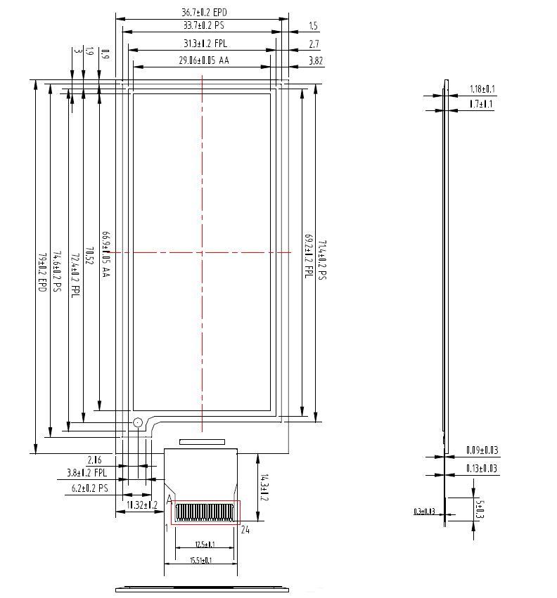 Promotion!!!2.9 inch 296x128 SPI interface 4 grayscale  e-paper panel partial refresh(5 pieces)