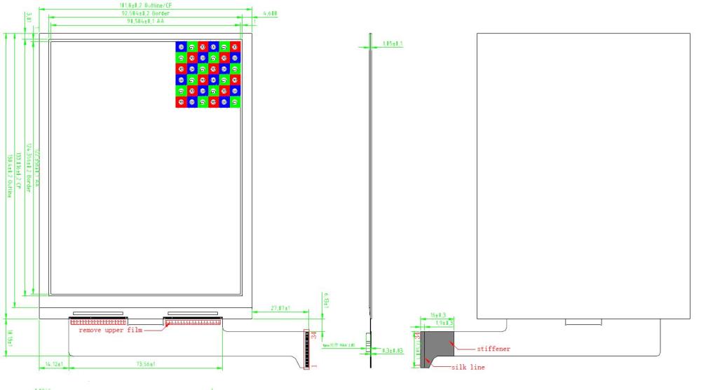 6.0 inch DES full color e-paper display panel parallel interface, wide working temperature, GDEW060C01