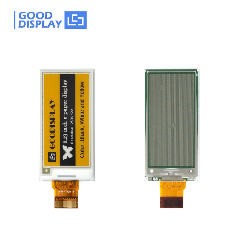 2.13 inch e-paper-display 250x122 SSD1680 tri-color e-ink screen, GDEM0213C90