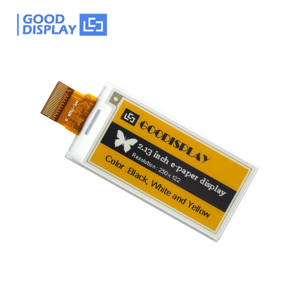 2.13 inch e-paper-display 250x122 SSD1680 tri-color e-ink screen, GDEM0213C90