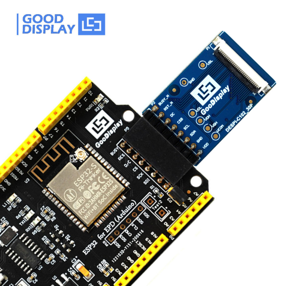 1.02 inch e-paper display development kit ESP32 Platform, ESP32-102