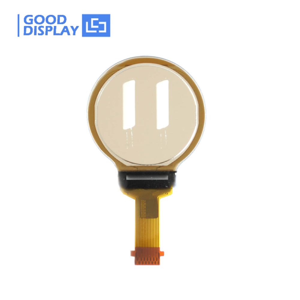 goodisplay circular 0.75 inch 128x128 oled white small display, GDOR0075W