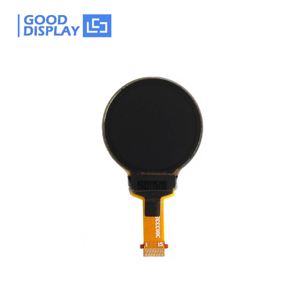 goodisplay circular 0.75 inch 128x128 oled white small display, GDOR0075W