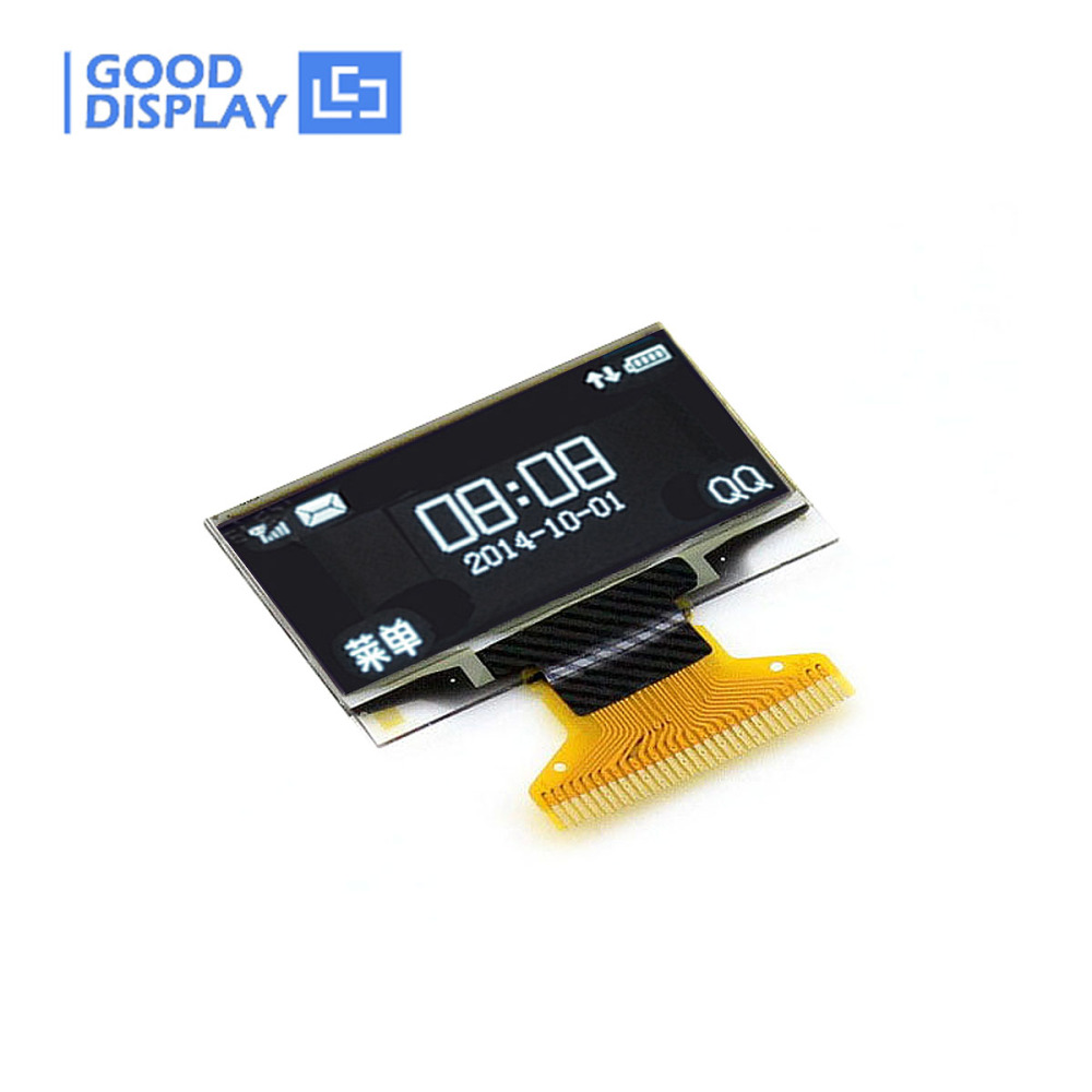 1.29 inch 128x64 mini oled display wide temperature -40~85C SSD1315, GDON0129RGW