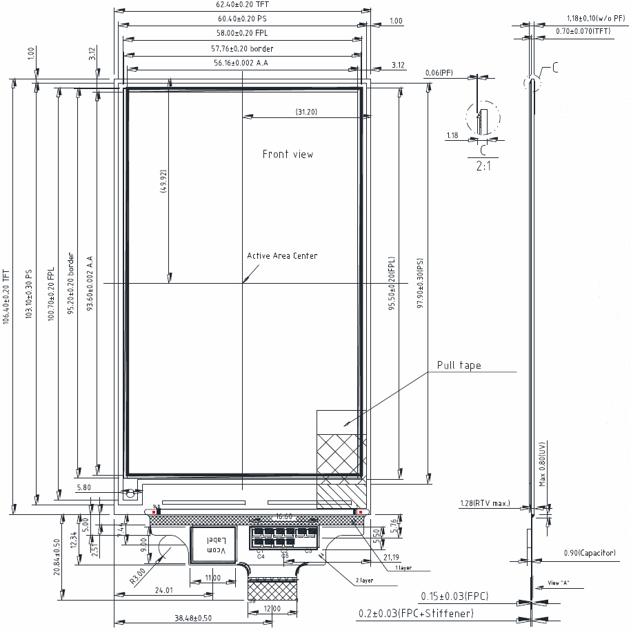 Good Display 4.3 inch E-ink Tablet Parallel E-ink Display 800x480 Buy LCD E-Paper Display Monitor, GDEP043ZF3