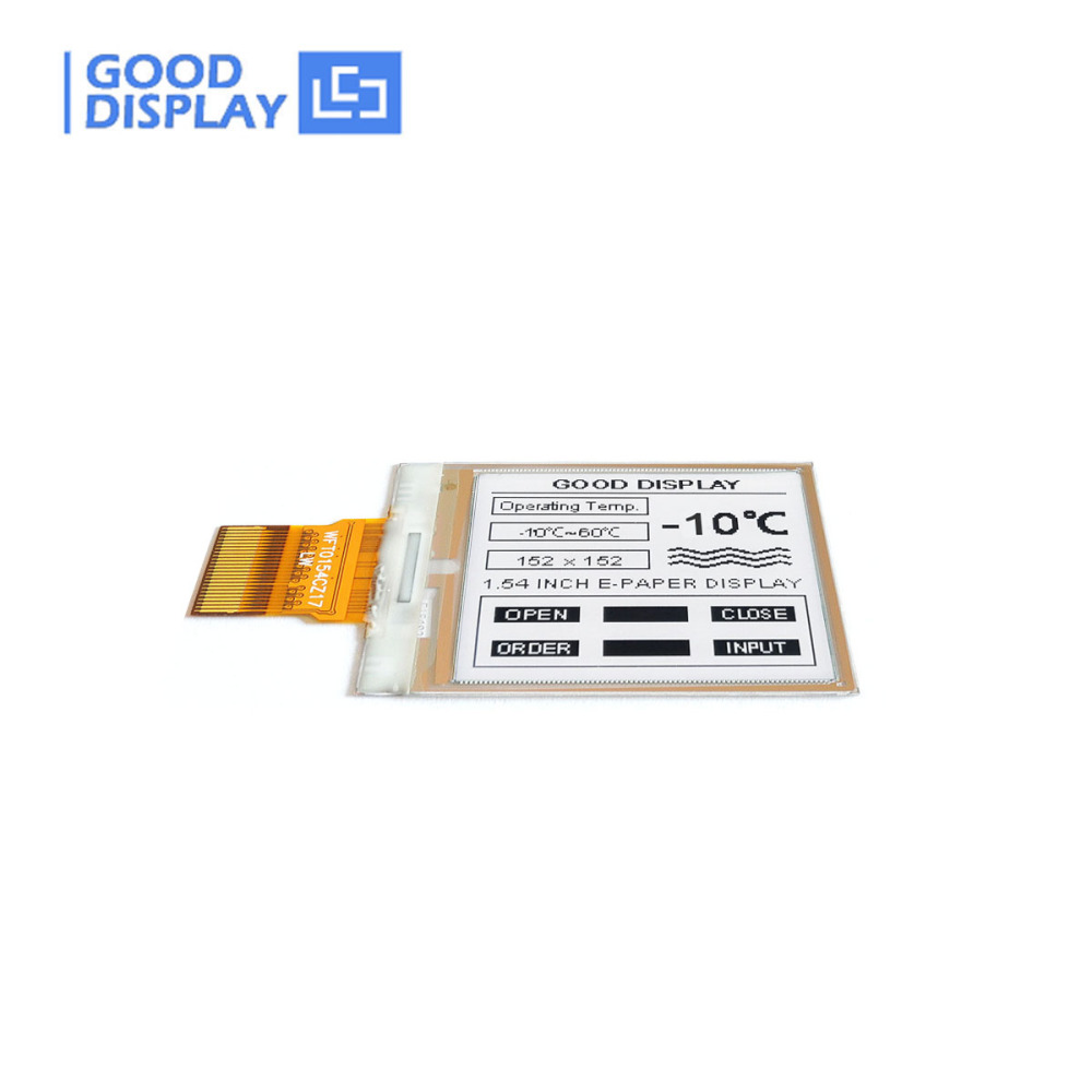 1.54 inch DES E-paper Display -10℃~60℃ Wide Working Temperature 152X152 Resolution EPD