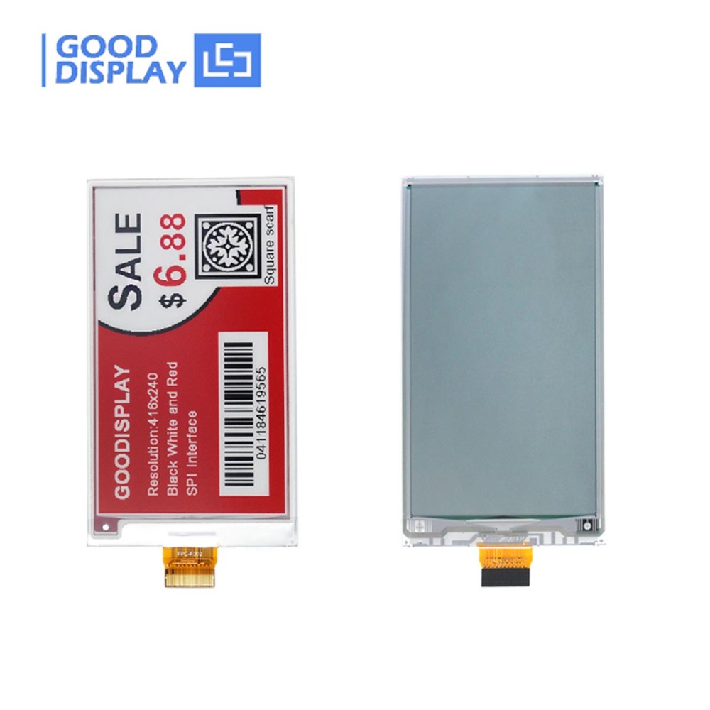 [EOL]New Era of Color 3.7'' Red E ink Display 1.3s Partial Refresh E paper Display UC8253