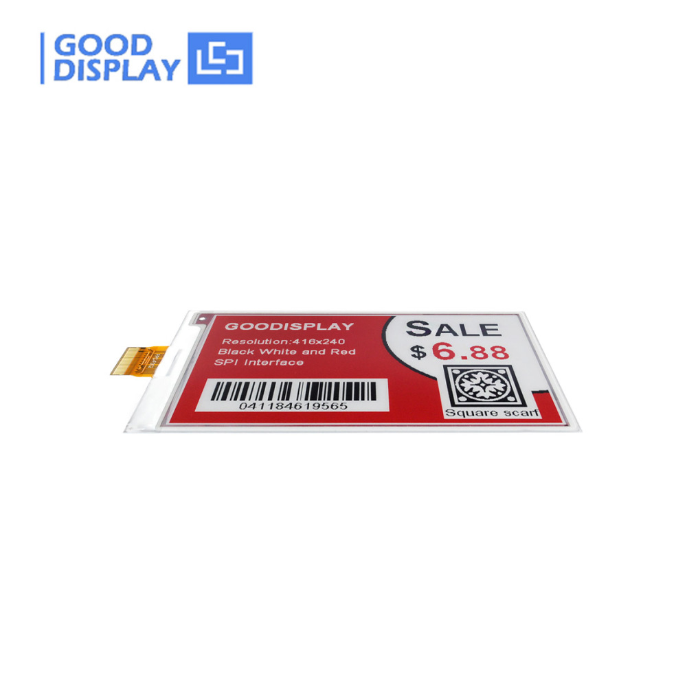 [EOL]New Era of Color 3.7'' Red E ink Display 1.3s Partial Refresh E paper Display UC8253