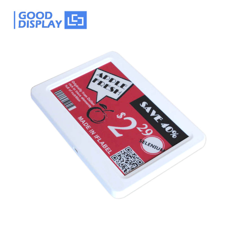 7.5" Red Electronic Shelf Label USB or WIFI Color E-ink Display Screen