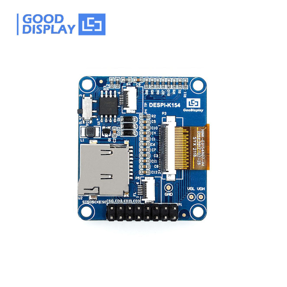 Color eink screen 1.54 inch 200x200 small e-paper display module, DESPI-K154Z90
