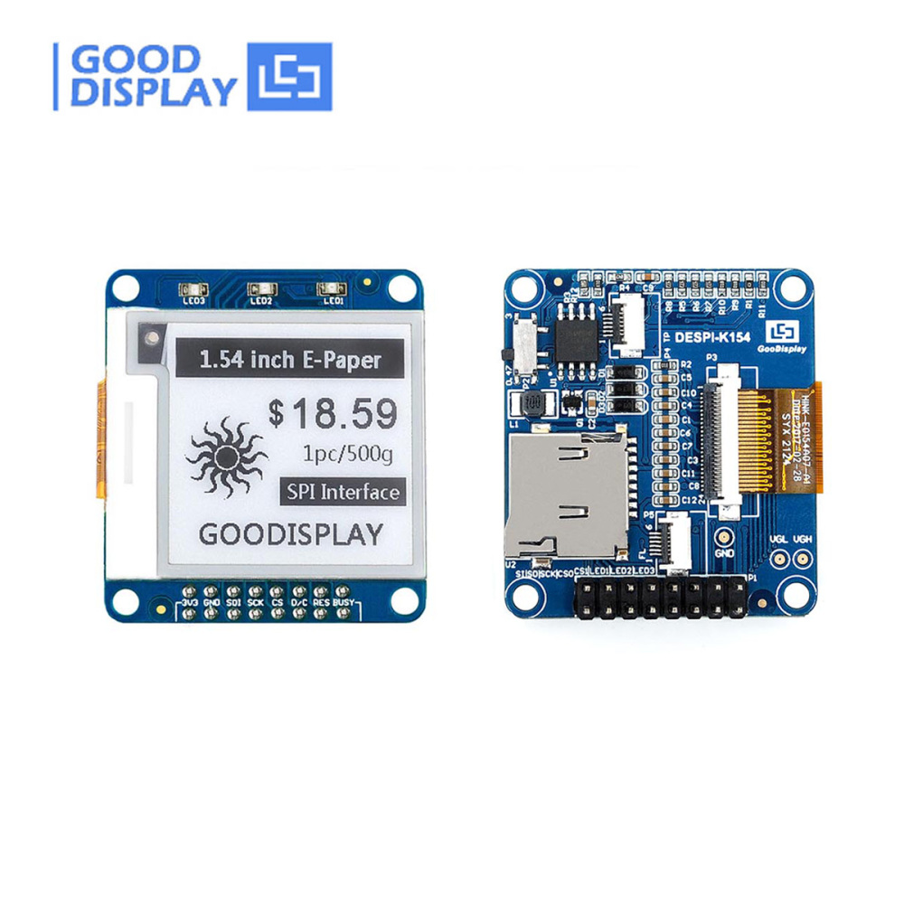 1.54 inch e-paper module GDEY0154D67 e-ink paper 200x200 display, DESPI-K154D67