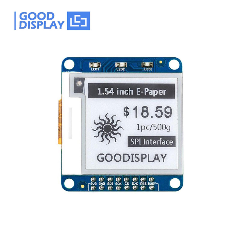 1.54 inch e-paper module GDEY0154D67 e-ink paper 200x200 display, DESPI-K154D67