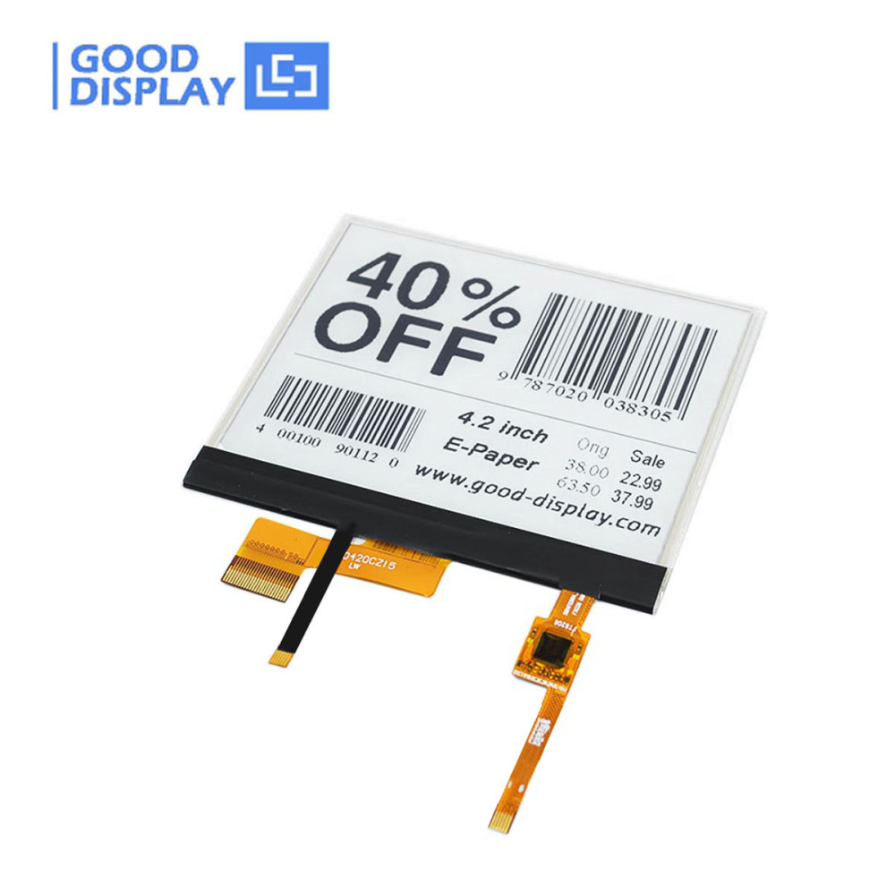 4.2inch epaper 400x300 Touch Display E Paper with Backlit, GDEW042T2FT02