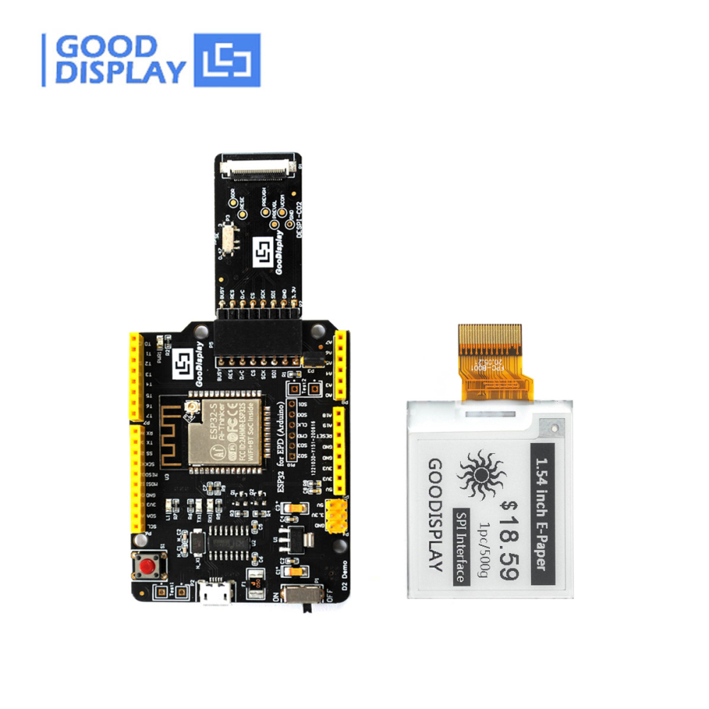 ESP32 Epaper 1.54inch SPI Display E-paper 200x200 Module, GDEY0154D67