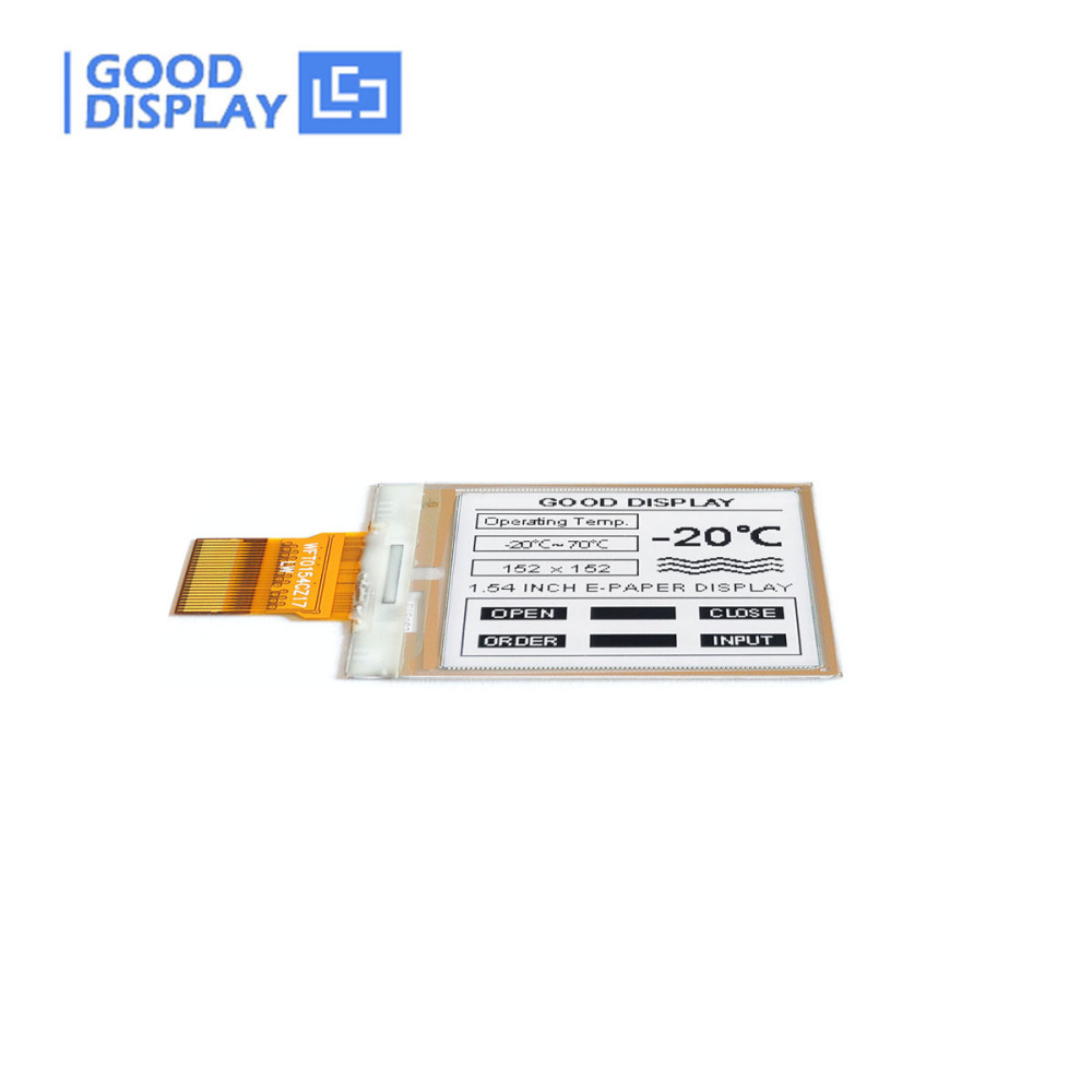1.54 Inch E-Paper Display,152x152 Resolution High Contrast Radio With Adapter Board E-Ink Screen, GDEW0154M10+DESPI-C02