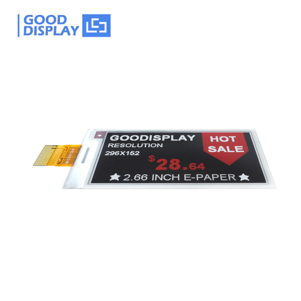 [EOL]2.66 Inch 3-Color E-paper Display 296x152 SPI Small E-ink Screen