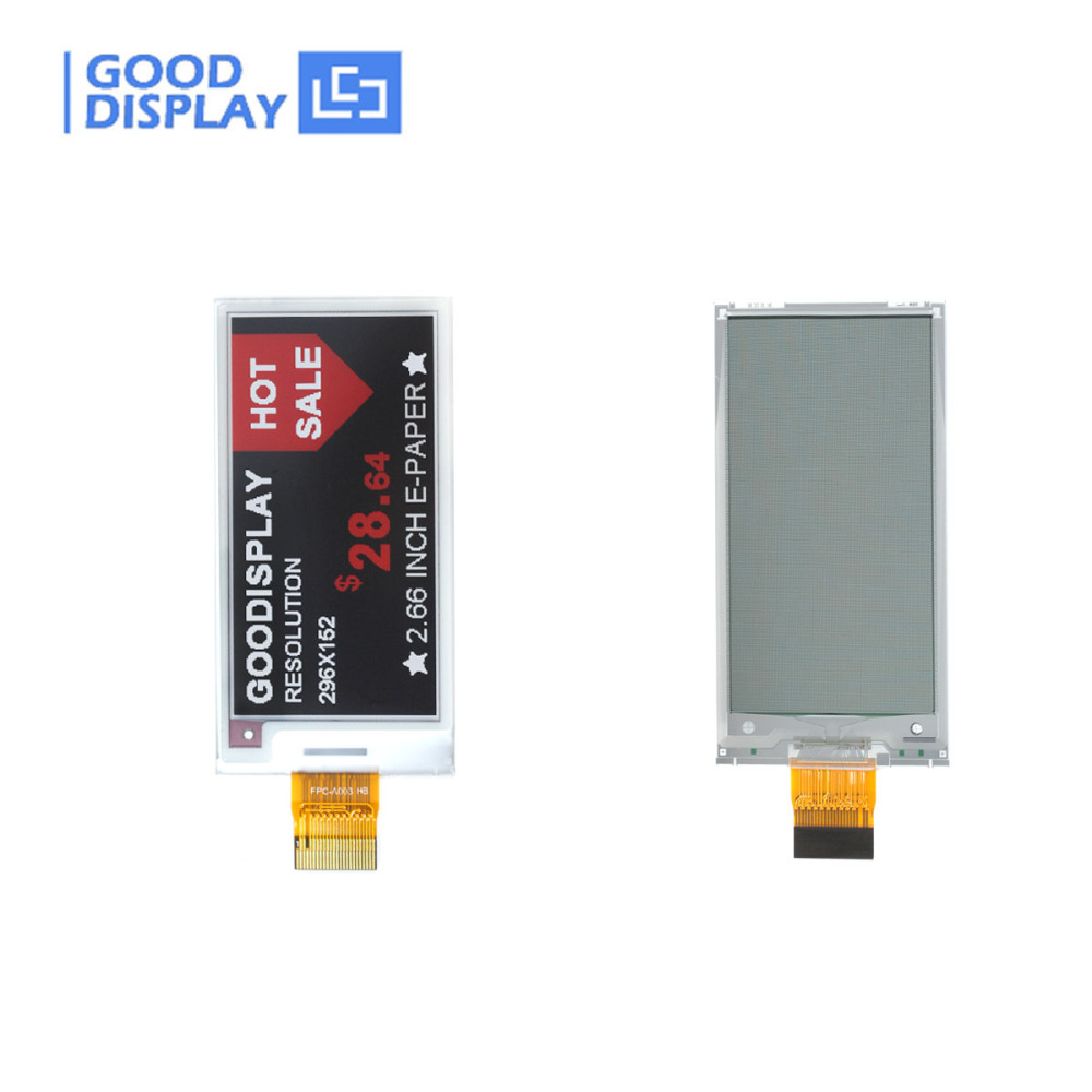 [EOL]2.66 Inch 3-Color E-paper Display 296x152 SPI Small E-ink Screen