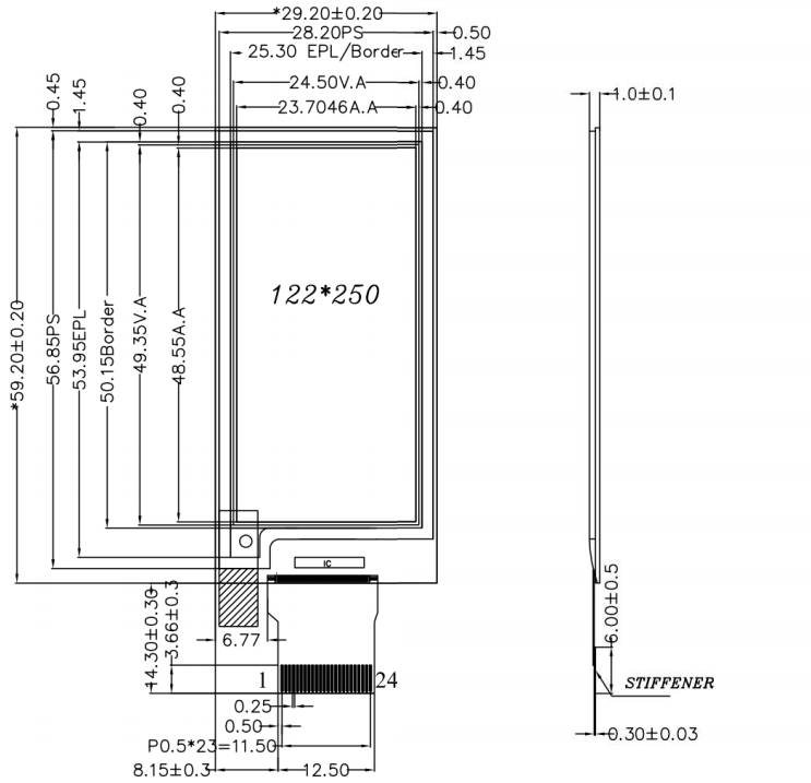 ESP8266 2.13 inch e-paper display support 1.5s fast refresh e ink display module, GDEY0213B74