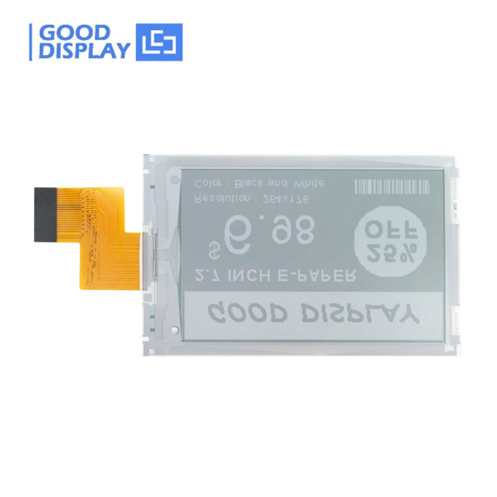 2.7 inch E-Paper 264x176 Resolution Eink Display Communicating via SPI Interface