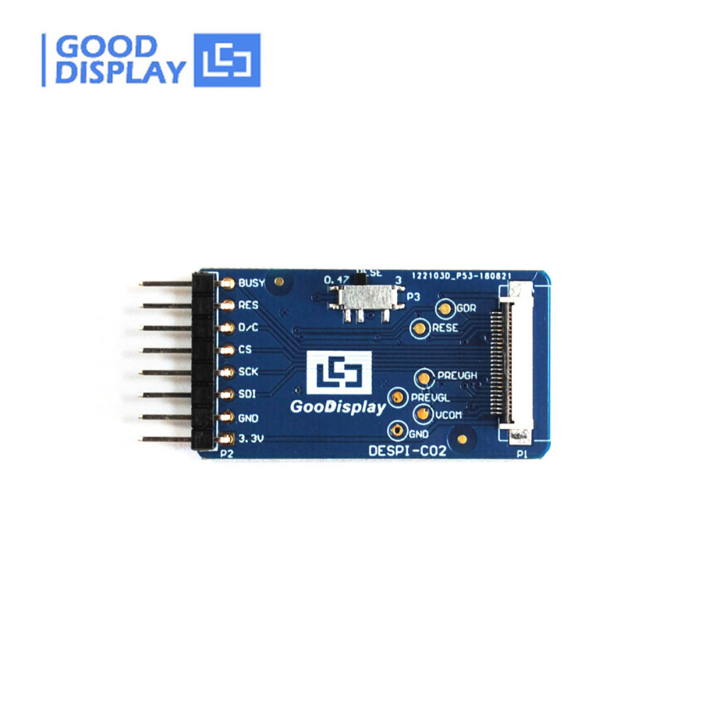 Electronic Paper Screen 1.54 Inch 152x152 EPD 4 Grayscale Panel with Epaper Hat, GDEW0154T8D with adapter board DESPI-C02