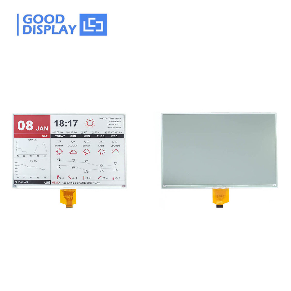 large e-paper 10.2 inch color eink epd screen for electronic menu, GDEQ102Z90
