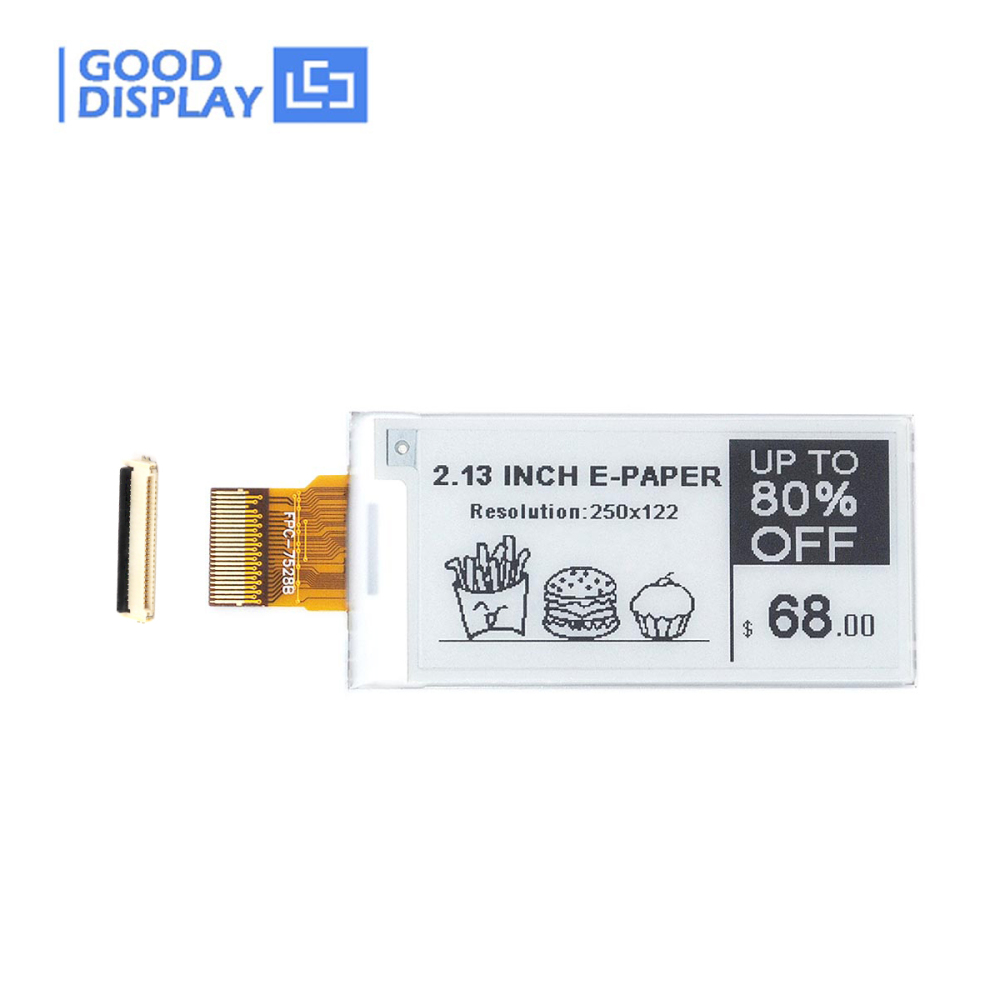 2.13 Inch Dot Matrix E Ink Display Partial Refresh 0.42s SPI HDMI 250x122 EPD Screen